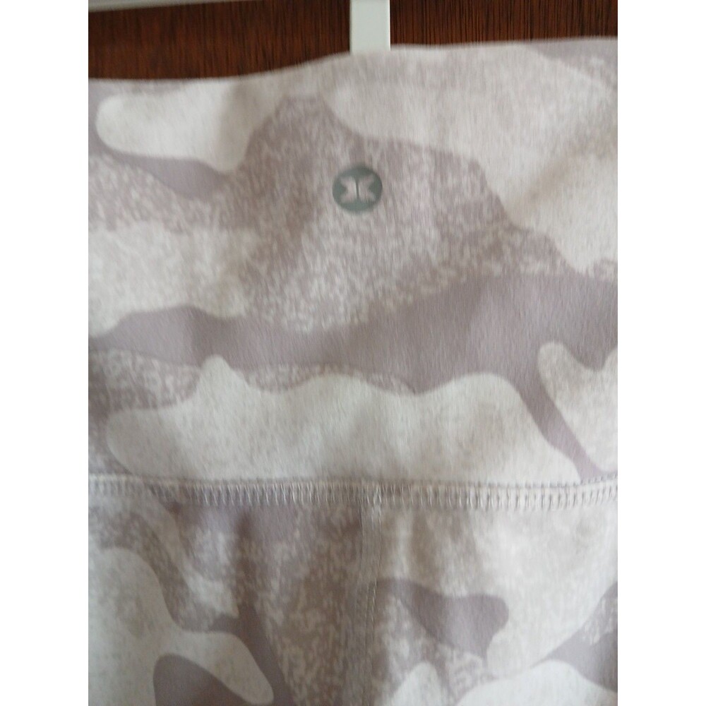 RBX Active Leggings Cell Pockets White/Grey Camo High Waist YOGA Workout Large - Picture 7 of 16